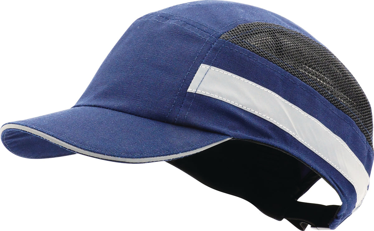 PRO FIT Anstoßkappe PLUS Base-Cap 52-65 cm blau EN 812:2012 mit 5 cm Schirm