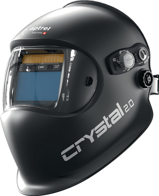 Optrel Schweißerschutzhelm crystal2.0 schwarz 50x100mm EN166, EN175, EN379