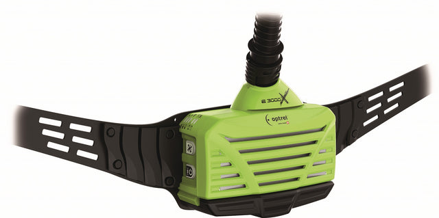 OPTREL Gebläseatemschutzgerät e3000X schwarz/grün – TH3, ATEX Zone 2/22, 240 l/min