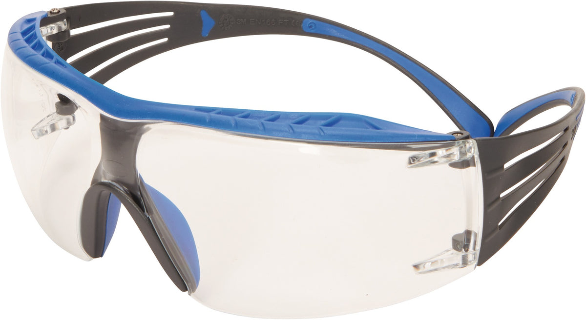 3M Schutzbrille SecureFit™ 400X EN 166 mit Scotchgard™ Anti-Fog Beschichtung, blau/grau