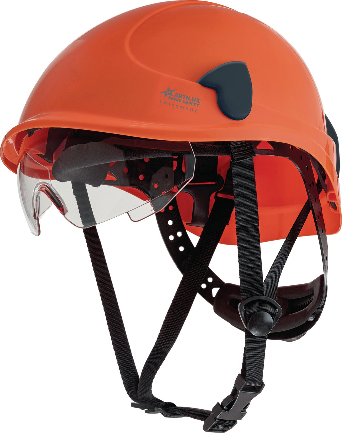 ARTILUX Schutzhelm Montana II Roto KS orange – EN 397 mit integrierter Schutzbrille