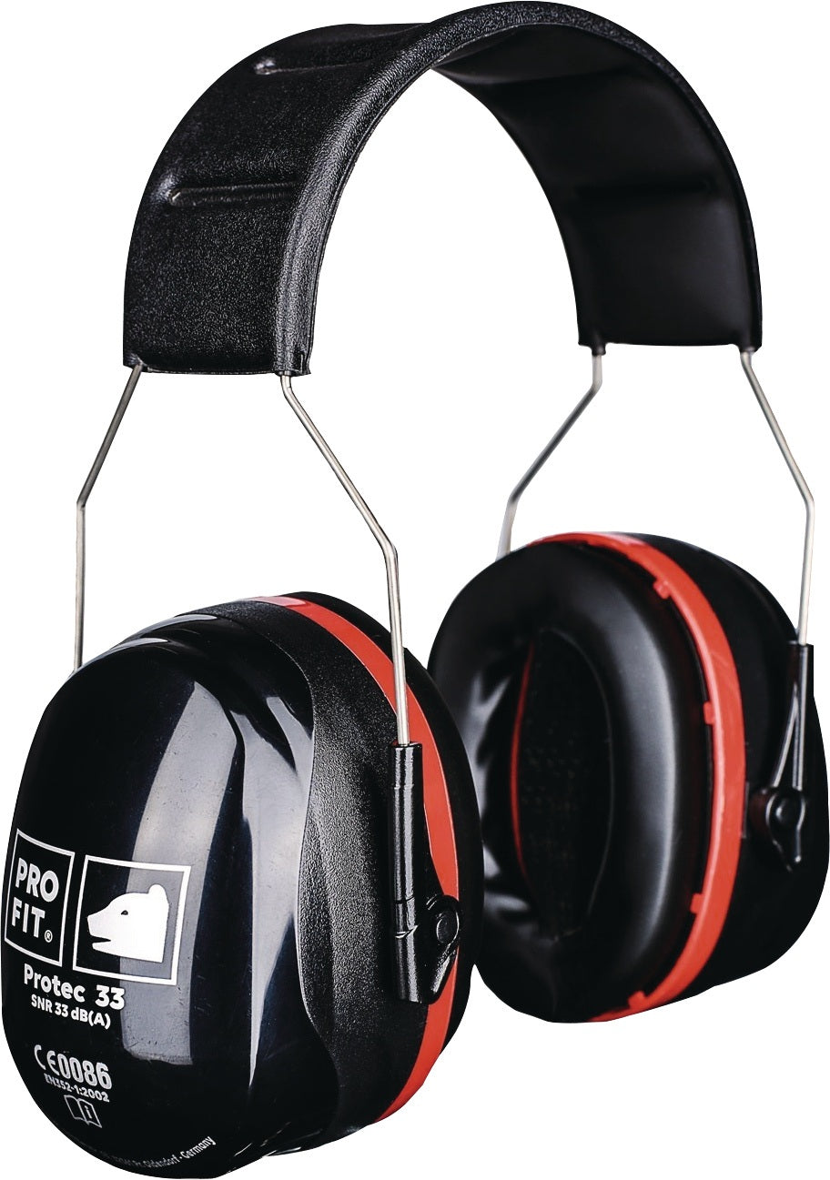 PRO FIT Gehörschutz Protec 33 – Kapselgehörschutz SNR 33 dB, EN 352-1