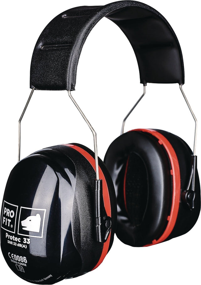 PRO FIT Gehörschutz Protec 33 – Kapselgehörschutz SNR 33 dB, EN 352-1
