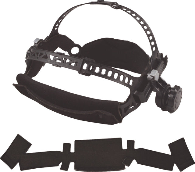 JAS Kopfband Weldmaster Wide² inkl. Stirnschweißband schwarz/grau – Schweißerkopfschutz-Zubehör