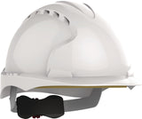 JSP Schutzhelm EVO®3-Revolution® 6 mit 6-Punkt-Gurtband und Drehradverschluss, EN 397, weiß