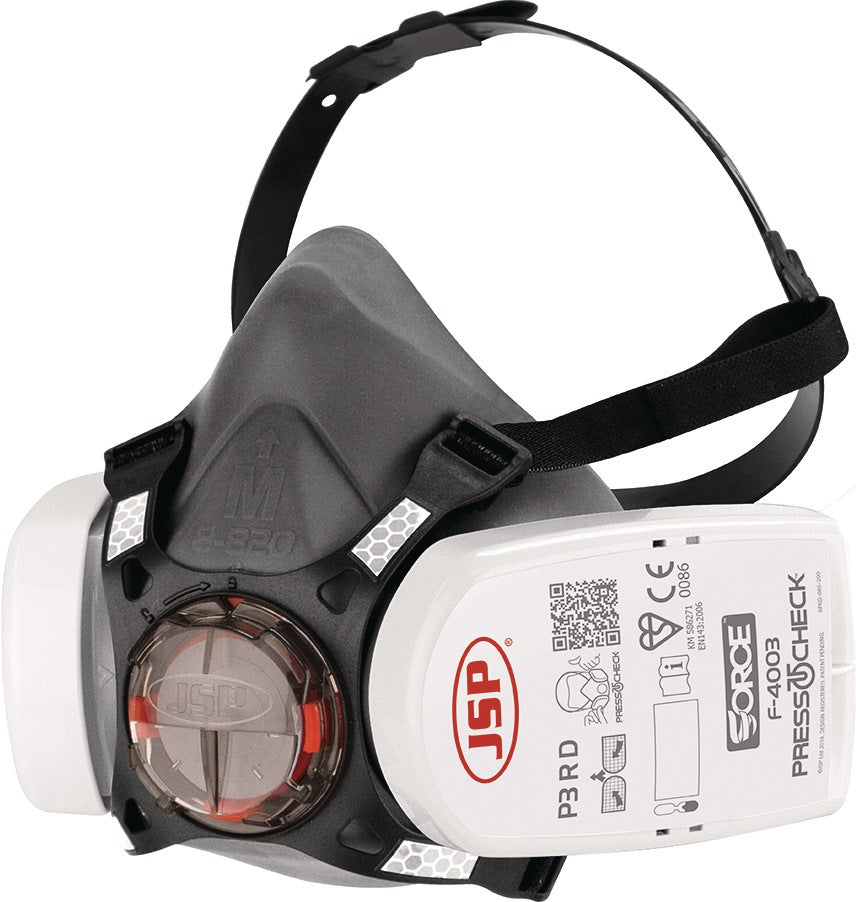 JSP Atemschutzhalbmaske Force™8 EN 140 EN 143 Press to Check inkl. P3-Filter M