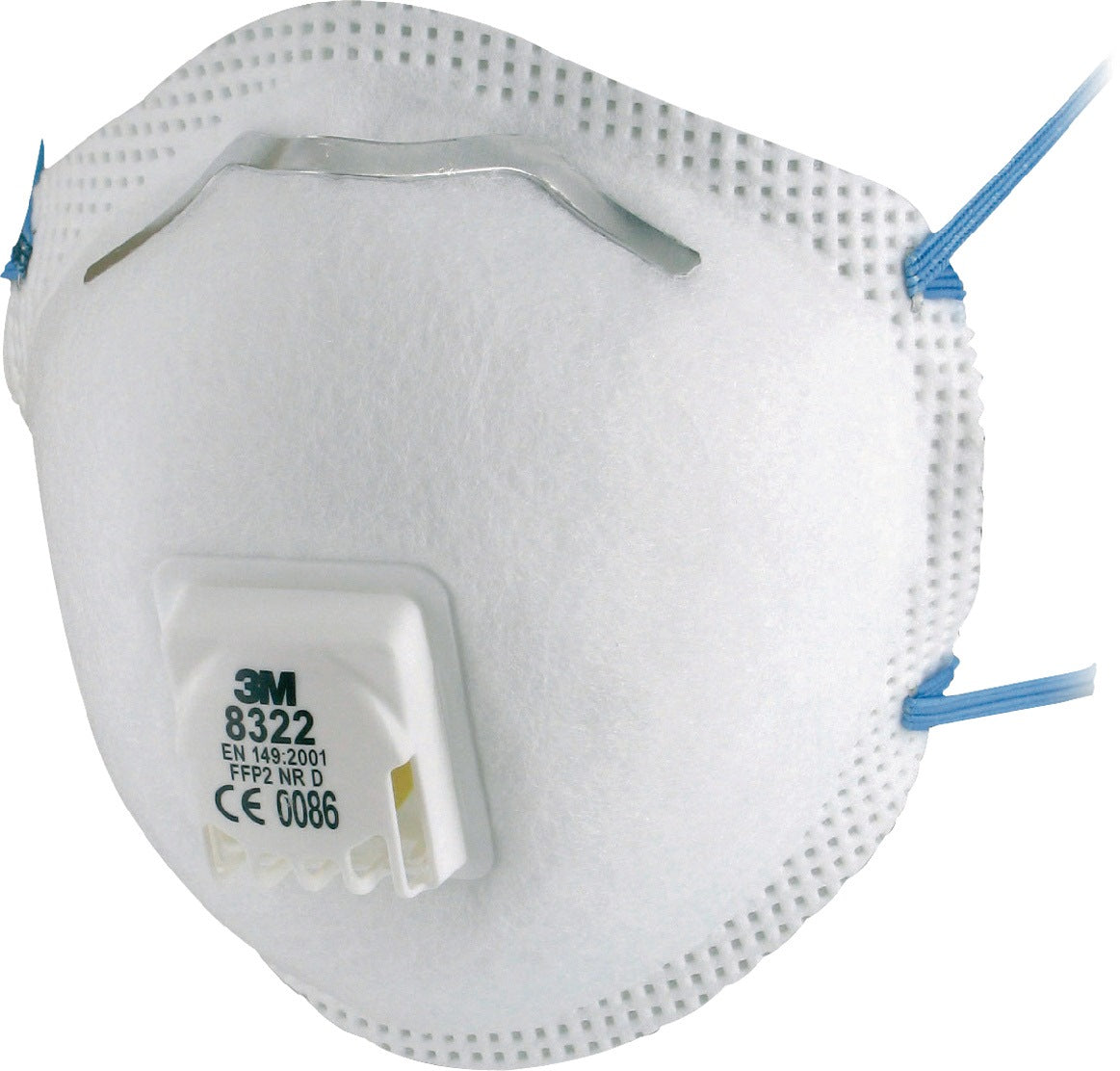 3M Atemschutzmaske 8322 FFP2 NR D mit Cool-Flow-Ausatemventil – 10 Stück