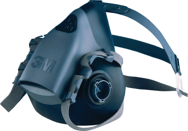 3M Atemschutzhalbmaske 7502 Serie 7500 EN 140 ohne Filter Gr. M – Silikon, Cool-Flow-Ventil