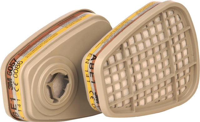 3M Kombinationsfilter 6057 A1 B1 E1 EN143:2000 für Serie 6200, 6800, 7502 – 8 Stück