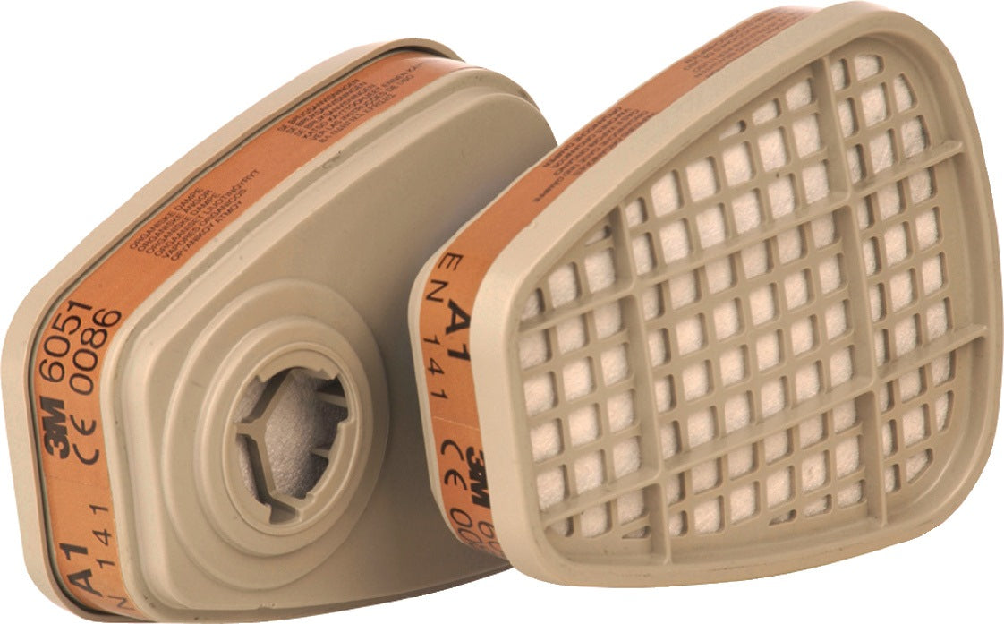 3M Gasfilter 6055 A2 EN 143:2000 für Serie 6000 – 8 Stück