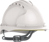 JSP Schutzhelm EVO®2 weiß HDPE EN 397 mit 6-Punkt-Gurtsystem