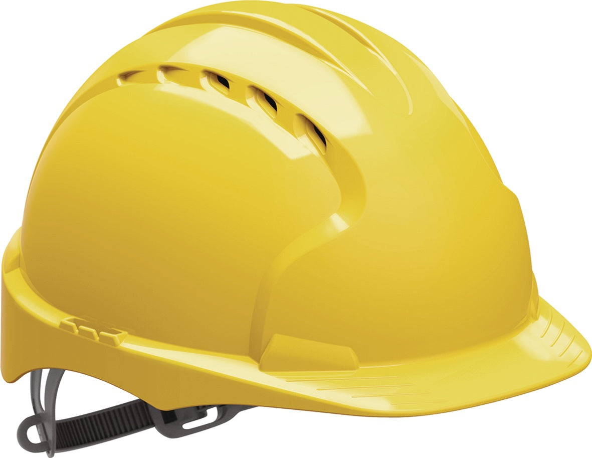 JSP Schutzhelm EVO®2 weiß HDPE EN 397 mit 6-Punkt-Gurtsystem