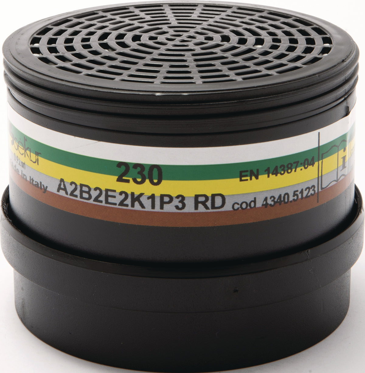 EKASTU Mehrbereichskombifilter 230 A2B2E2K1-P3 EN 14387 mit BIOSTOP, 2 Stück pro Beutel