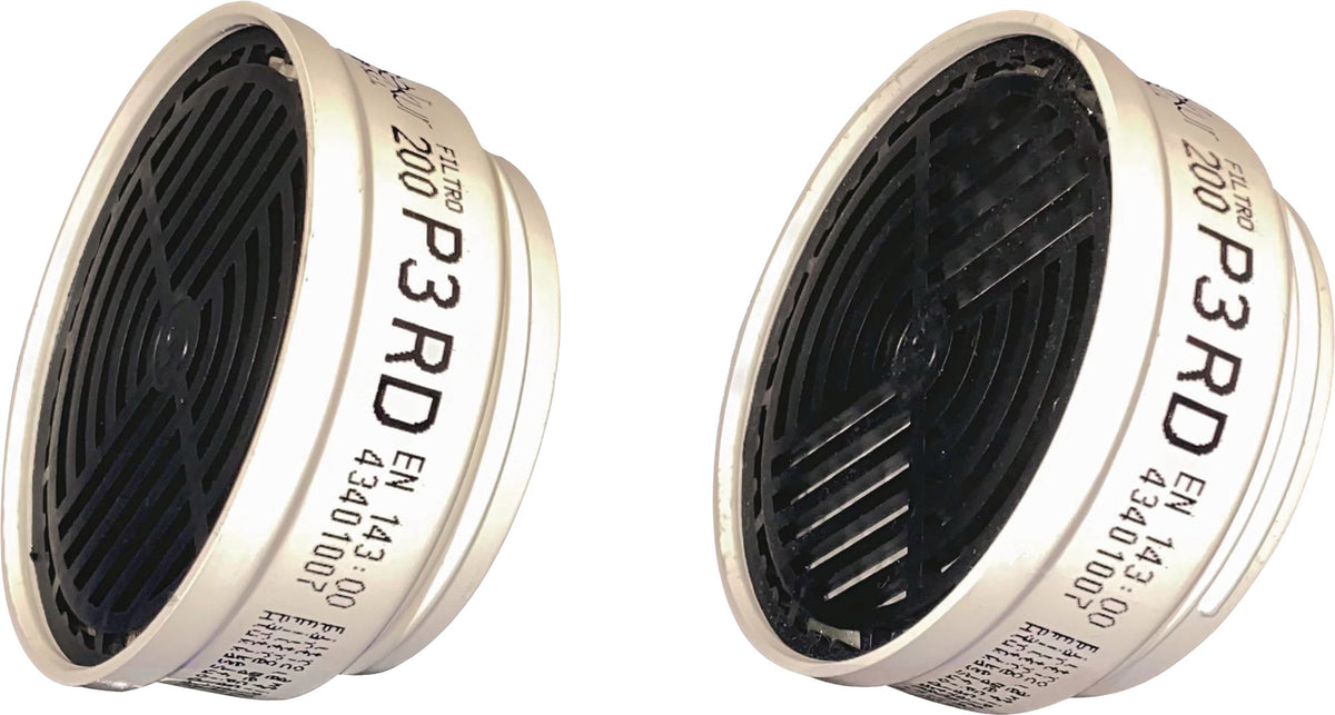 EKASTU Partikelfilter 200 P3R D EN 143 P3 mit BIOSTOP für Polimask 100/2, C 702/TWIN – 8 Stück