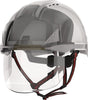 JSP EVO® VISTAshield® Dualswitch™ Industriekletterhelm ABS weiß/rauch mit Gesichtsschutz