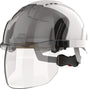 JSP EVO® VISTAshield® Industriehelm weiß/smoke ABS EN 397, EN 50365 mit Visier