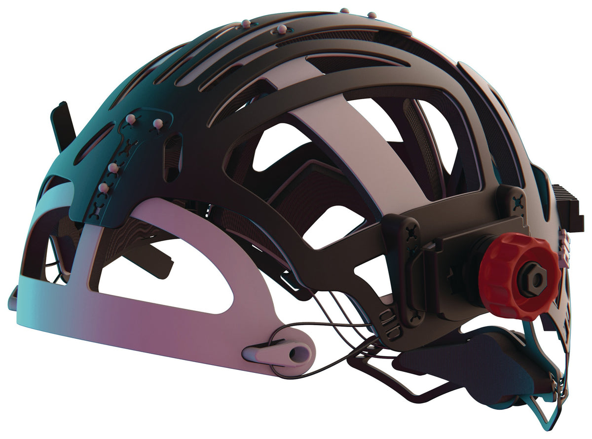 OPTREL ISOFIT® HEADGEAR HYBRID 1 Kopfbedeckung mit roten Knöpfen – Ergonomisch