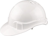 PRO FIT Schutzhelm ProCap weiß PE EN 397 mit 6-Punkt-Bebänderung & Push-Lock