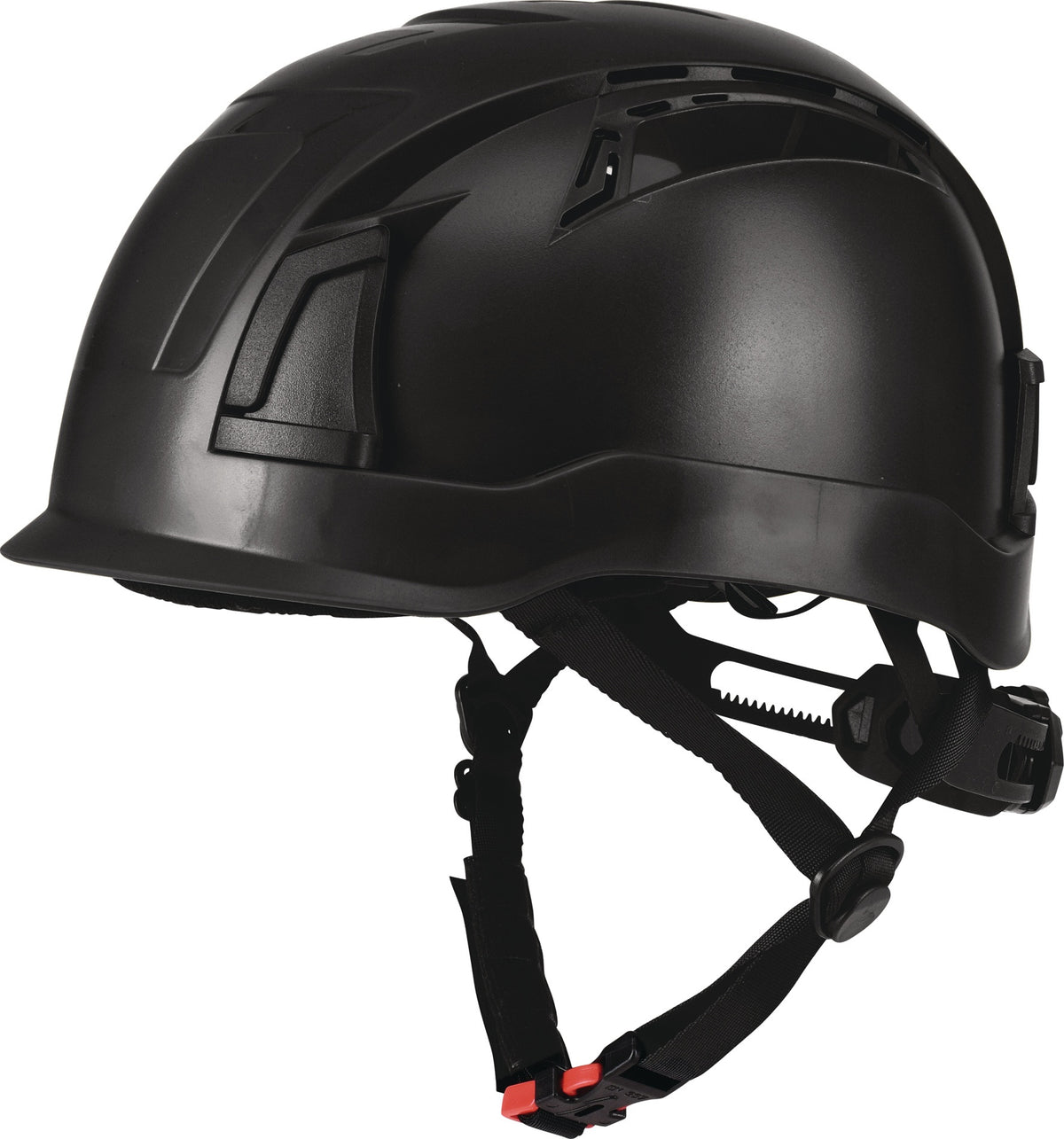 PRO FIT Schutzhelm D`Rock ABS EN 397 – Leichter Arbeitsschutzhelm mit Ratschensystem, schwarz