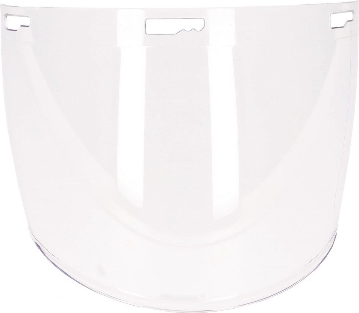 PRO FIT D!-Rock Gesichtsschutzvisier Polycarbonat klar – DIN EN 166/170, 2 mm Scheibe, ohne Helmhalterung