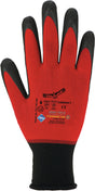 ASATEX Handschuhe Condor Gr.8 rot/schwarz – Nitril-Mikroschaum, EN 388 & EN 407