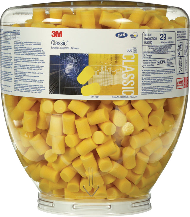 3M Gehörschutzspender E-A-R™ Classic™ mit 500 Paar Ohrstöpseln, Wand- oder Tischaufsteller