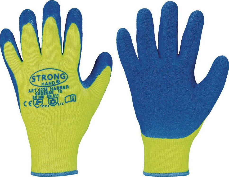 Kälteschutzhandschuh Harrer Gr.9 gelb/blau EN 388, EN 511 PSA II – 12 Paar