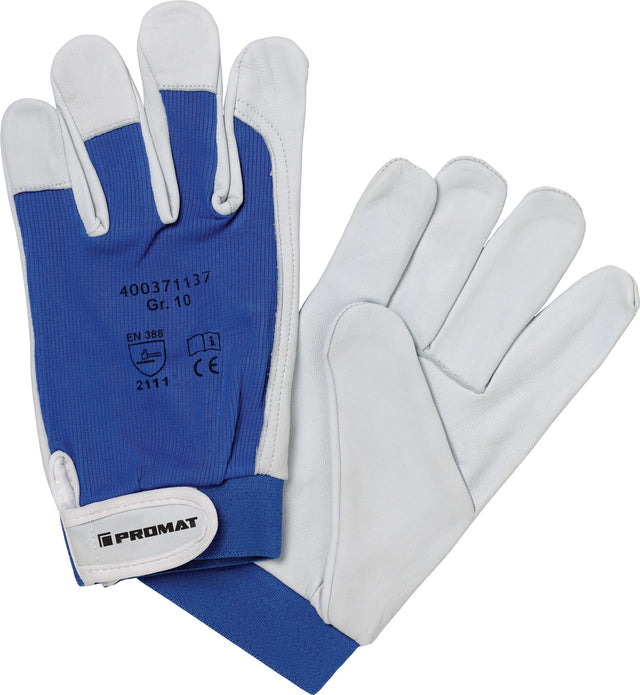 PROMAT Handschuhe Donau Gr.8 Nappaleder EN 388 PSA II – 12 Paar