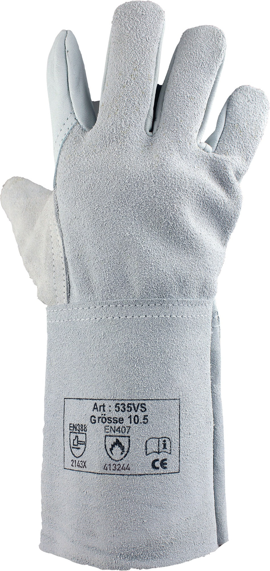 ASATEX Schweißerhandschuhe Gr.10,5 naturfarben Rindnarben-/Spaltleder 12 Paar