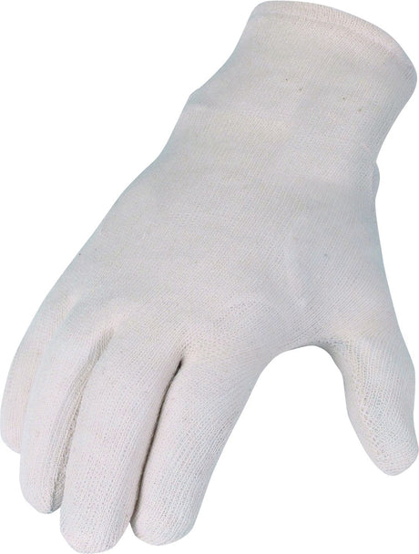 ASATEX Strickhandschuhe Gr. 8 naturweiß – PSA Kategorie I, Baumwoll-Trikot