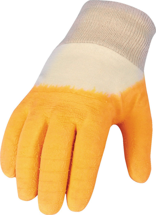 ASATEX Strickhandschuhe Gr. 10 gelb – Baumwolle mit Latex, PSA I