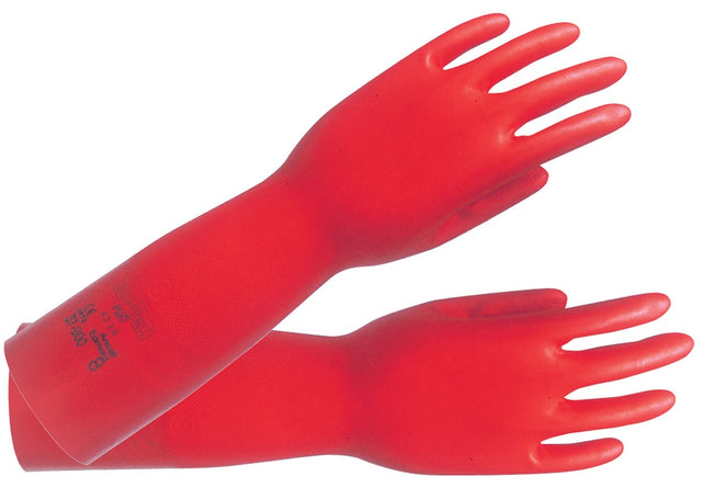ANSELL AlphaTec Sol-Vex 37-900 Chemikalienschutzhandschuh Gr. 8 rot EN 388, EN 374, ISO 9001