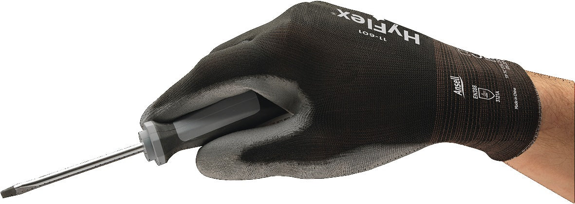 Ansell HyFlex 11-601 Montagehandschuhe Gr. 7 – Nylon, PU-beschichtet, EN 388