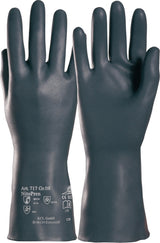 HONEYWELL Chemiehandschuh Nitopren 717 Gr. 9 dunkelgrau EN 388 EN 374 PSA III
