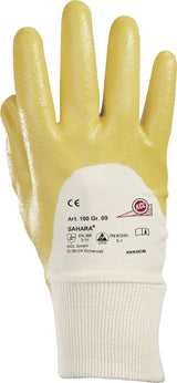 HONEYWELL Handschuhe Sahara 100 Gr.7 gelb BW-Trikot mit Nitril EN 388 PSA II