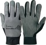 HONEYWELL RewoMech 640 Kunstlederhandschuhe Gr.9 Schwarz/Grau – EN 388, PSA Kat. II