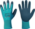 OPTIFLEX Handschuhe Aqua Guard Gr. 8 blau EN 388 – Vollbeschichtete Latex-Strickhandschuhe