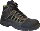 LEMAITRE Sicherheitsstiefel Danube S3 SRC Gr. 35 Leder/Textil schwarz/braun