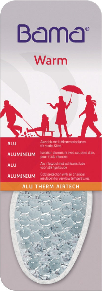 BAMA Einlegesohle AluTherm-Airtech Gr.39 – Alu-Kälteschutz mit Luftkammer-Isolation