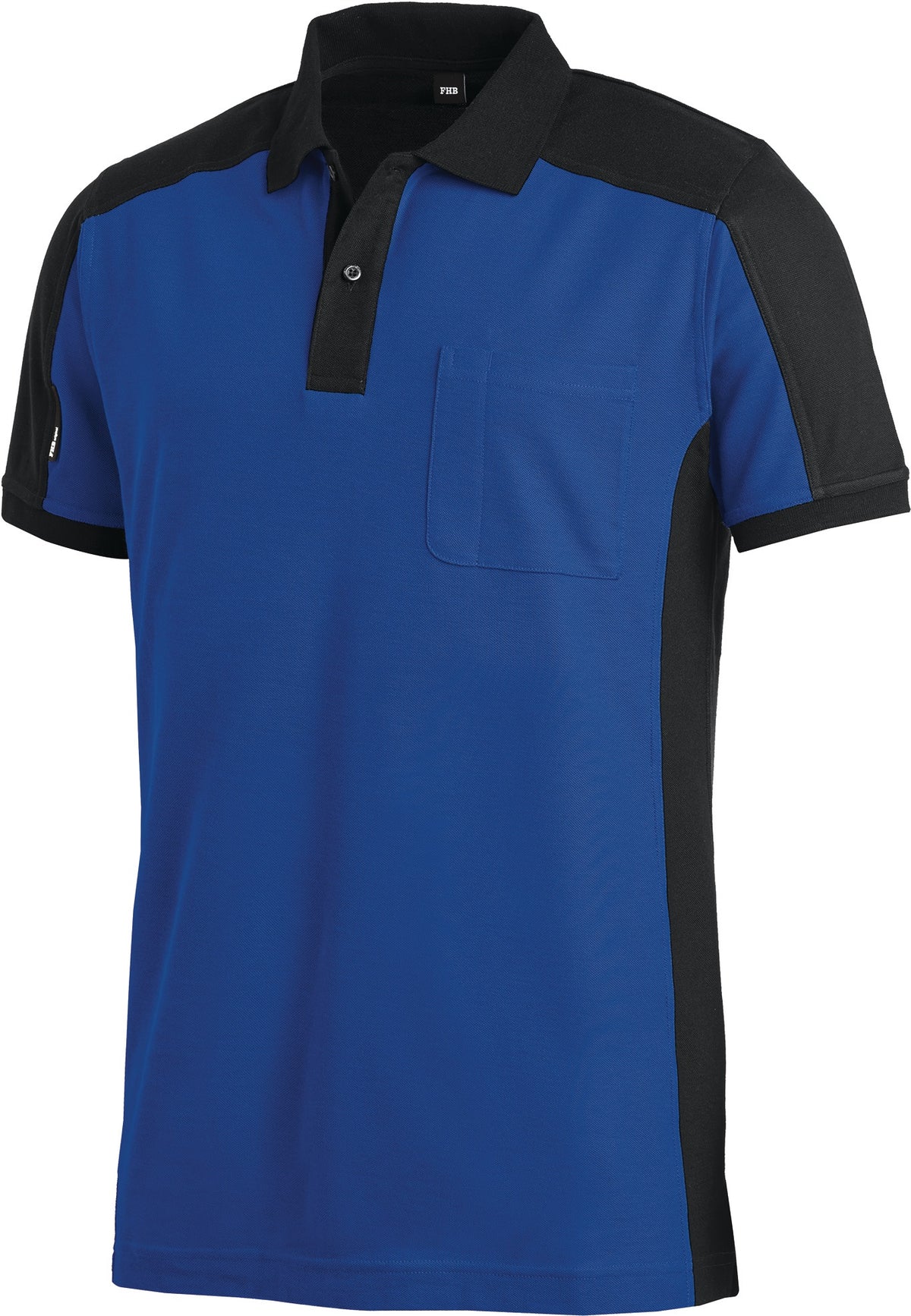 FHB Poloshirt KONRAD Herren Gr. M anthrazit/schwarz – Arbeitspoloshirt mit Stiftfach