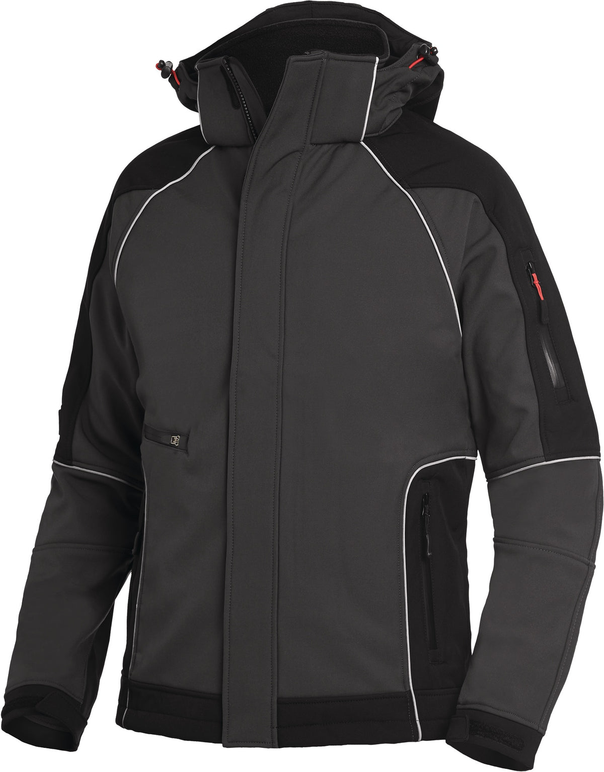 FHB Softshelljacke WALTER royal/schwarz – winddicht, wasserabweisend, atmungsaktiv