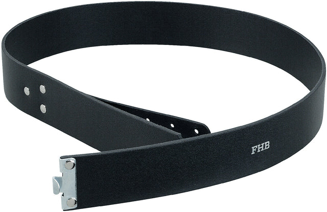 FHB Koppel DIETMAR aus Rindleder, ca. 90 cm x 45 mm, schwarz – Feuchtigkeitsresistent und durchgefärbt