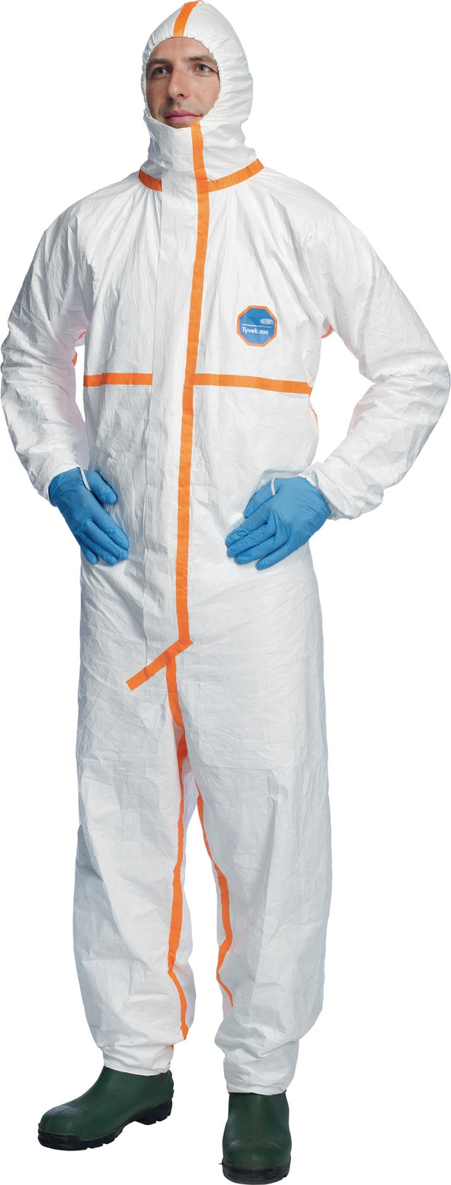 DUPONT Tyvek® 800 J Chemikalienschutzanzug Gr. L weiß PSA III – Typ 3 B, 4 B, 5 B, 6 B