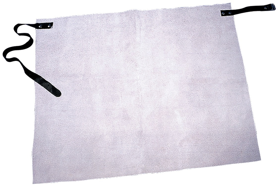 FELDTMANN Lederhüftschürze Claus – Spaltleder, hellgrau, ca. 70 x 60 cm