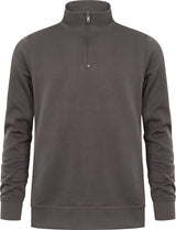 PROMODORO Sweatshirt Troyer Side Pocket charcoal Gr. M – 325 g/m², OEKO-TEX® Made In Green