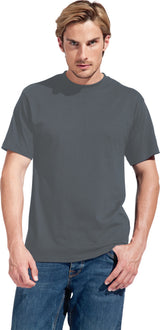 PROMODORO Herren Premium T-Shirt Steel Grey Gr. M – 100% Baumwolle, 180 g/m²