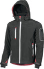 U.POWER Softshelljacke Metropolis Gr.M schwarz/carbon – atmungsaktiv, wind- und wasserabweisend