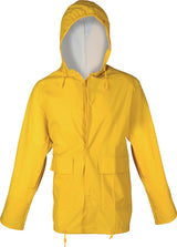 ASATEX PU Regenschutzjacke Gr. S gelb – winddicht, wasserdicht, EN 343 Kl. 3/1
