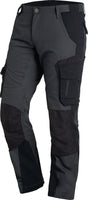 FHB Arbeitshose FLORIAN Gr.46 anthrazit/schwarz – Twill 250 g/m², Cordura Kniepolstertaschen