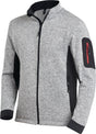 FHB Strick-Fleecejacke CHRISTOPH Herren grau/schwarz – Leichte Kälteschutzjacke Gr. M